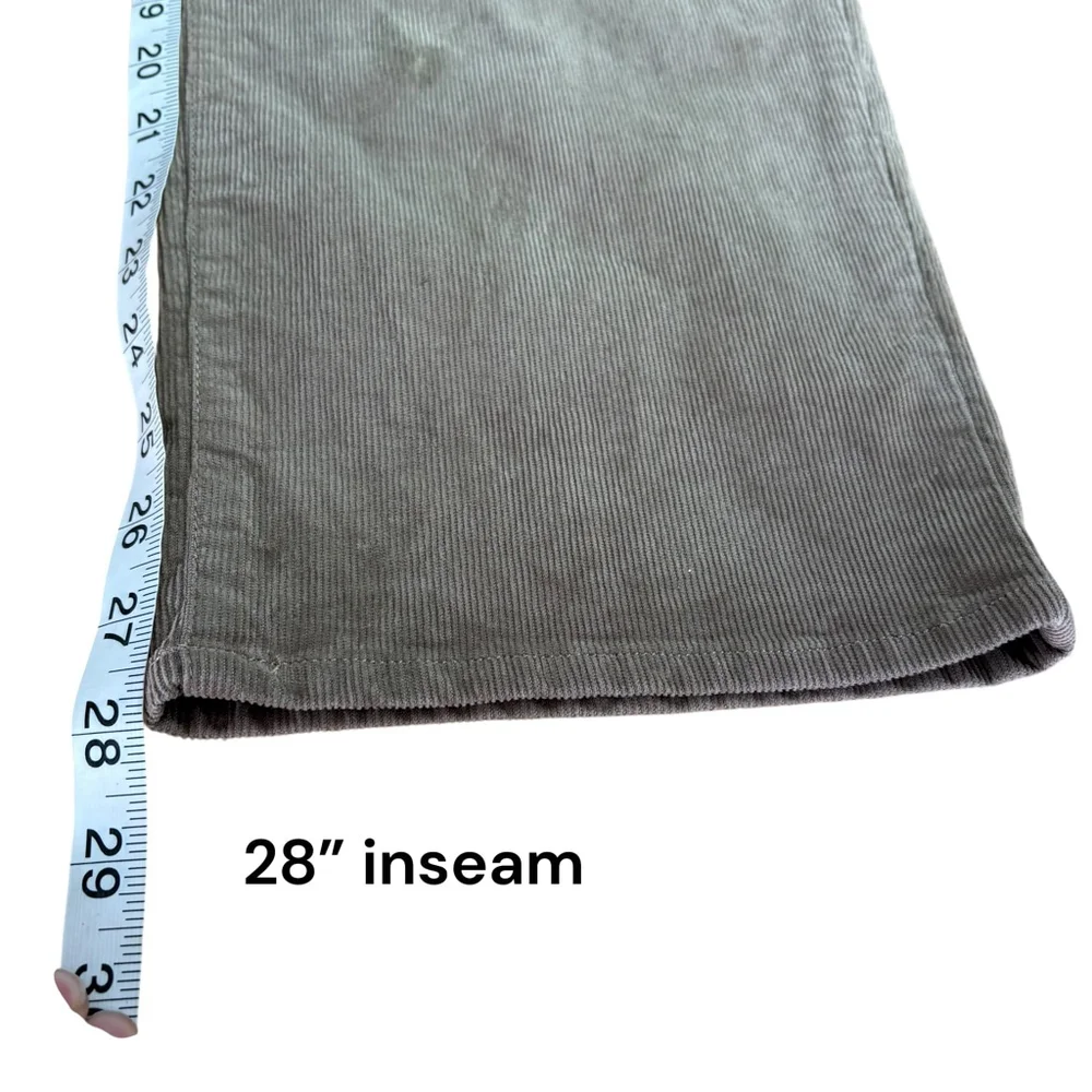 Coldwater Creek Pull-On ShapeMe Stretch Corduroy Pants Taupe Petite, 12P - Picture 11 of 13